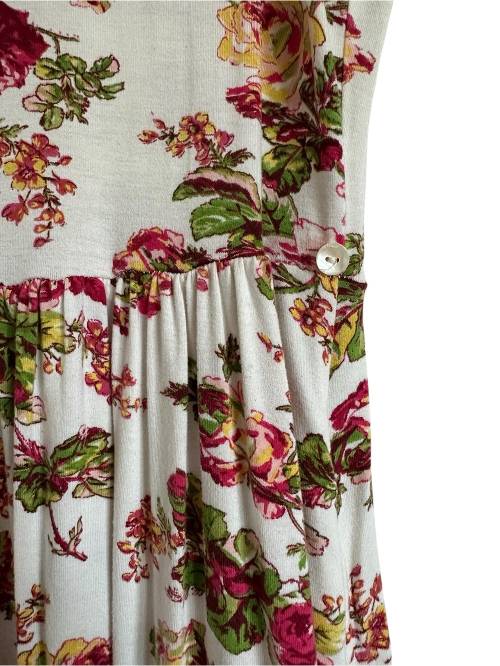 Laura Ashley Floral Jersey Maxi Dress Victorian Tea Rose Cottagecore S - Picture 5 of 12